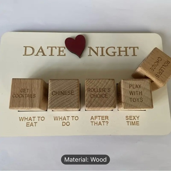 Other - Date Night Wooden Dice Game